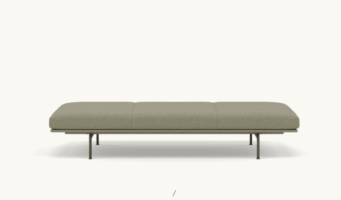 Hovedbilde Muuto Outline Daybed - Clay 15/Polished alu
