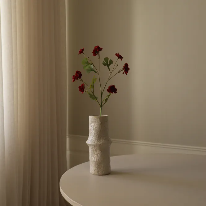 Hovedbilde Botané Studios Mørk Rød Zinnia Blomst
