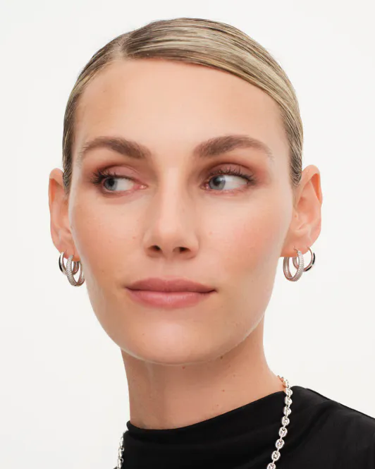 Hovedbilde Philippa Studios - Dome Hoops Large Sølv