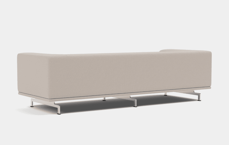Fredericia Delphi Sofa 240 cm - Steelcut Trio, 213 / Børstet alu