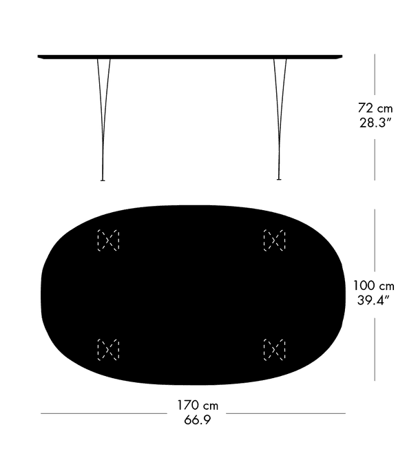 Hovedbilde Fritz Hansen Superellipse, B616