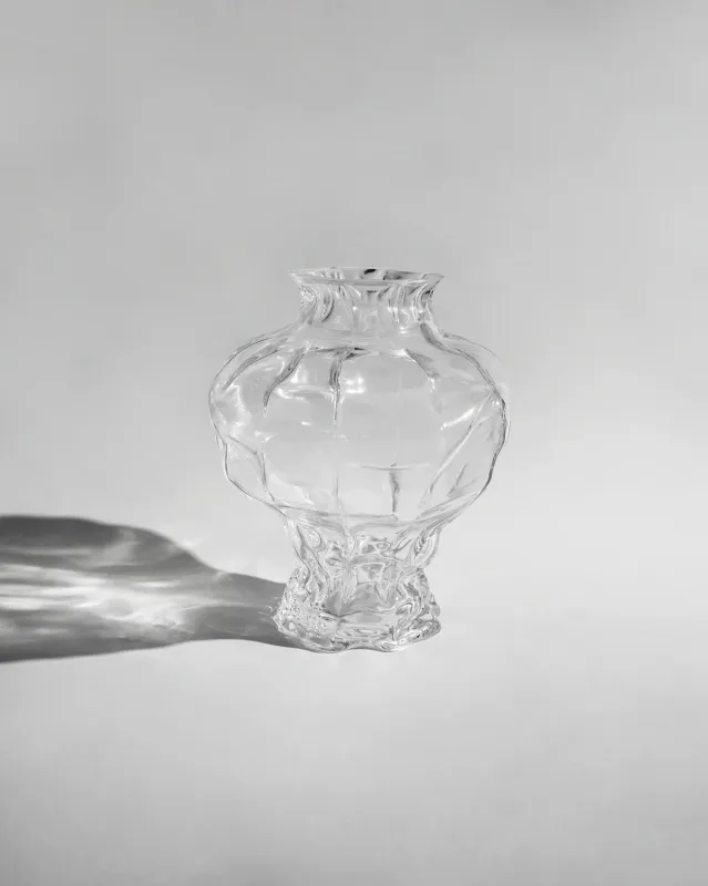 Hein Studio Ammonit Vase - Clear H:30 cm