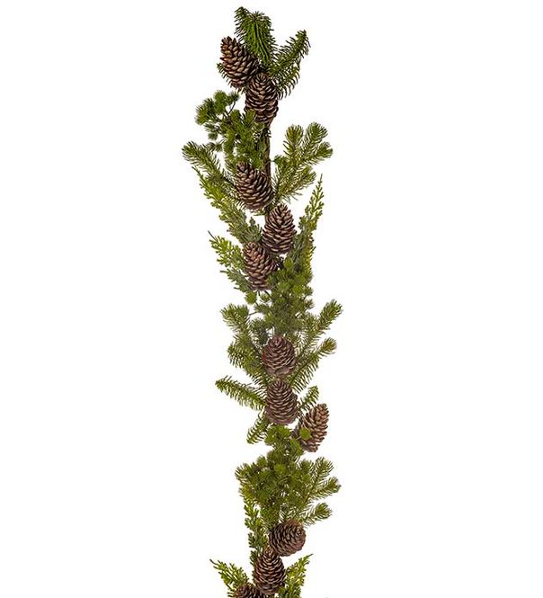 Hovedbilde Mr Plant Girlander i gran med kongler 155 cm 