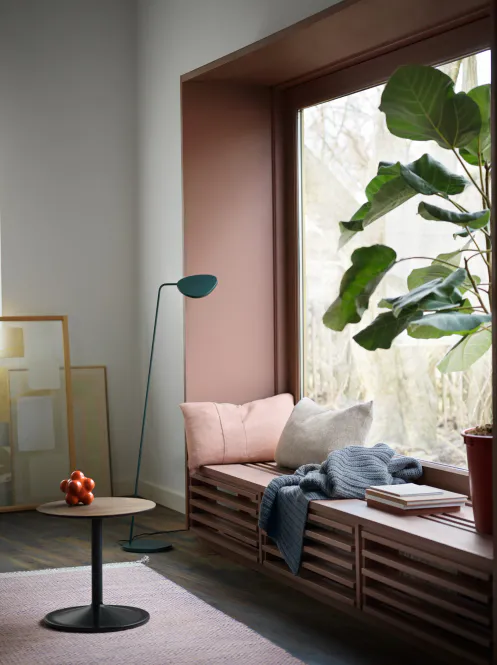 Hovedbilde Muuto Soft Side sofabord Ø41 H48 Røkt eik/svart 