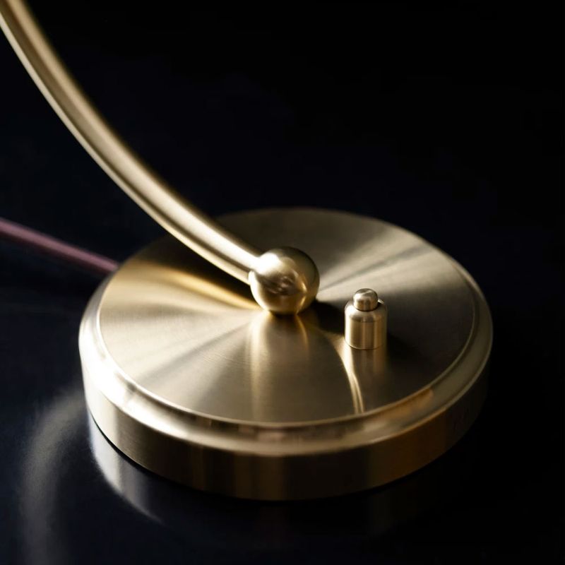 Louis Poulsen PH 2/2 Luna Bordlampe, Messing / Opalglass