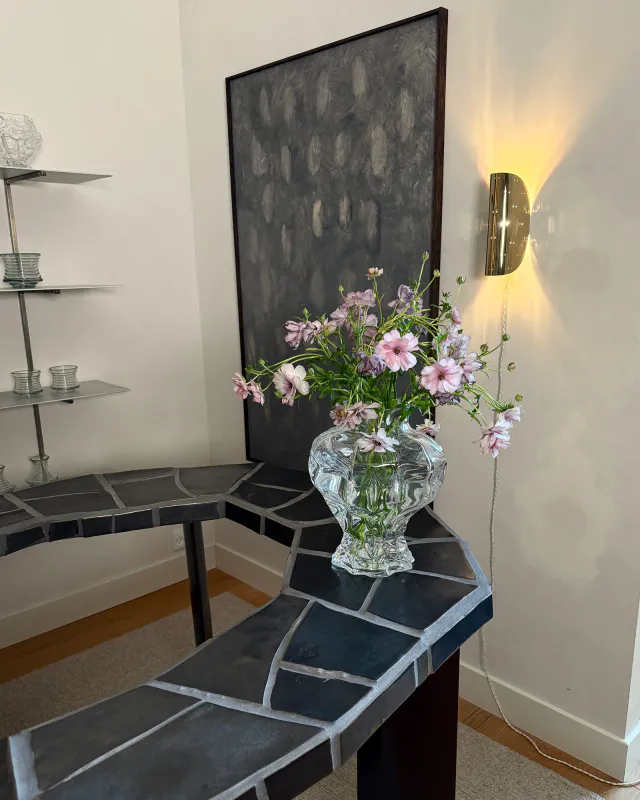 Hein Studio Ammonit Vase - Clear H:30 cm
