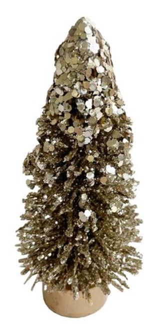 Hovedbilde Shishi Sisal Gull Glitter tre 11 cm