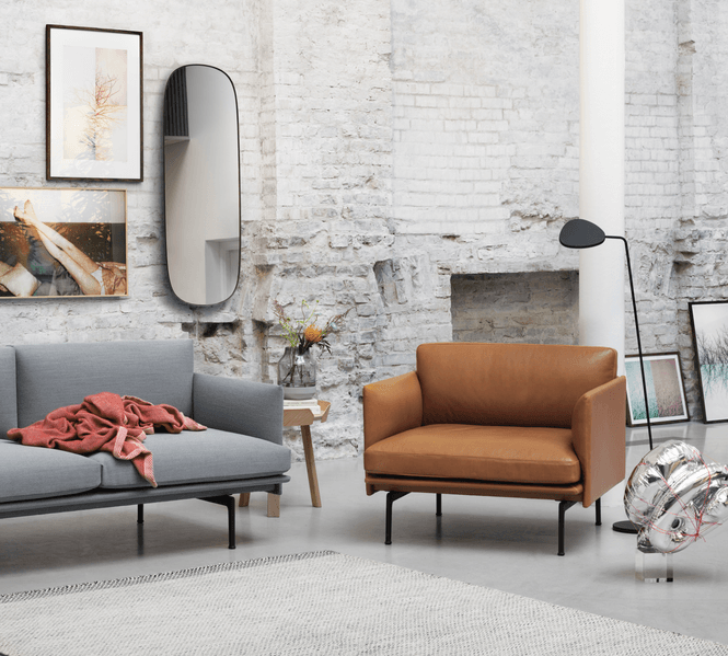 Hovedbilde Muuto Outline Lenestol -  Refine Leather ...