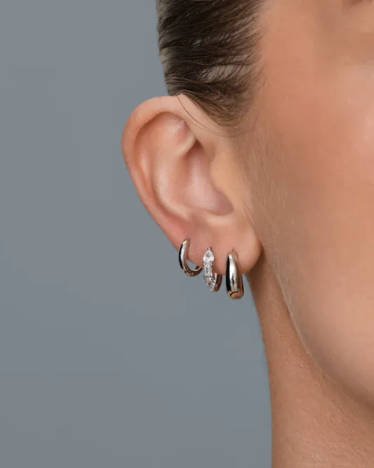 Hovedbilde Philippa Studios - Classic Hoops Small Sølv