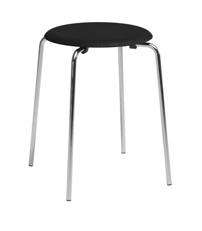 Fritz Hansen Dot krakk - Svart hud / Chrome