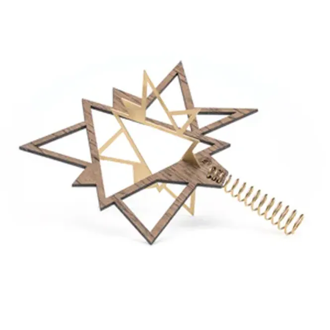 Hovedbilde The Oak Men Twinkle Top Star - Dark Oak & Brass
