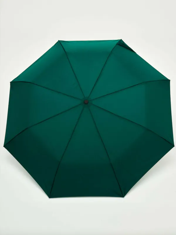 Forest Green Eco-Friendly Compact Duck Umbrella