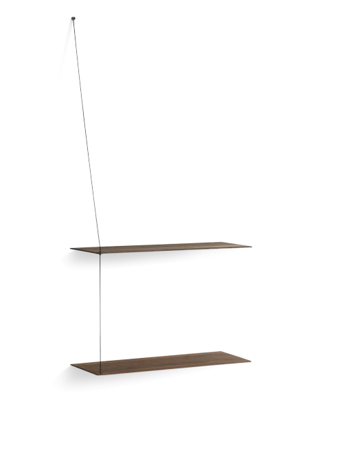 Hovedbilde Woud Stedge shelf, Smoked oak 60cm