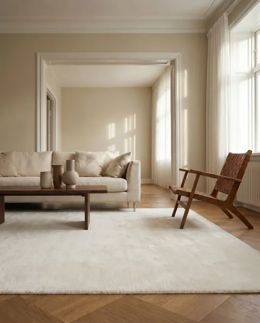 Hovedbilde Classic Collection Solid Ullteppe - Off-White ...