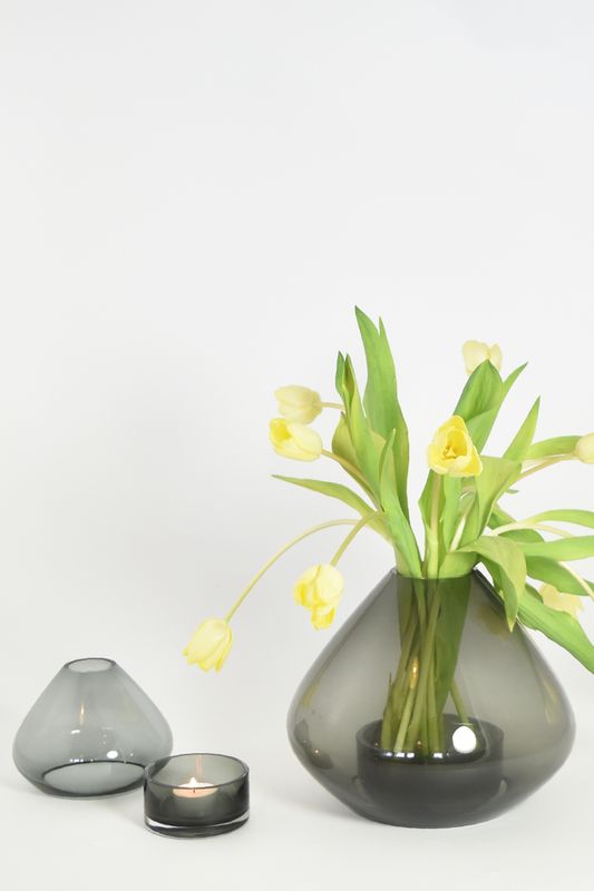 AYTM - UNO Lanterne/Vase - Sort Ø25,9xH21 cm
