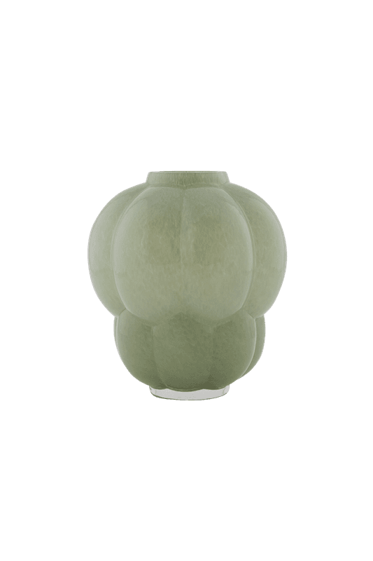 AYTM - UVA glass vase Pastel Green Ø20xH22 cm
