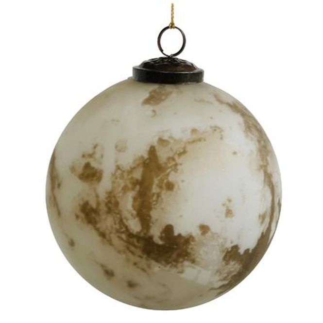 Hovedbilde Shishi Glass hvit/gull/marmor 15cm