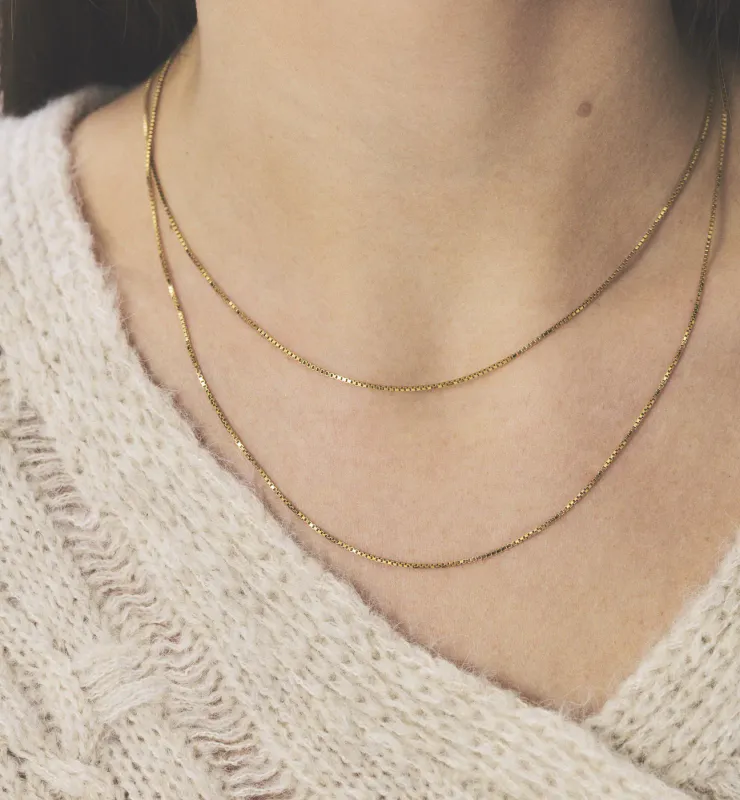 Anna + Nina Venetian Plain smykke S - gull
